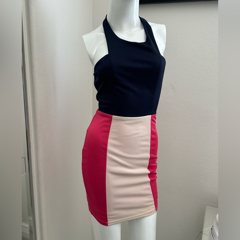 NWT Sample color block mini dress